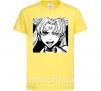 Дитяча футболка Sailor moon black white Лимонний фото