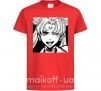 Детская футболка Sailor moon black white Красный фото