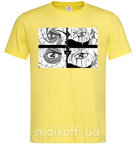 Мужская футболка Глаза аниме Лимонный фото