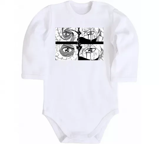 Детский боди Очі аніме Белый фото
