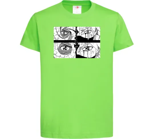Детская футболка Очі аніме Лаймовый фото