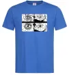 Мужская футболка Очі аніме Ярко-синий фото