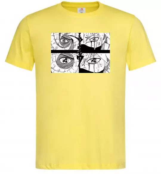 Мужская футболка Очі аніме Лимонный фото