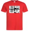 Мужская футболка Очі аніме Красный фото