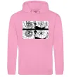 Жіноча толстовка (худі) Очі аніме Рожевий фото