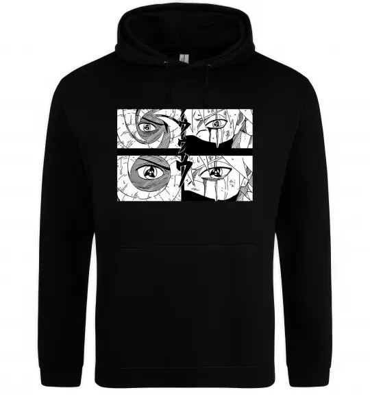 Женская толстовка (худи) Очі аніме Черный фото