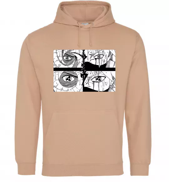 Женская толстовка (худи) Очі аніме Песочный фото
