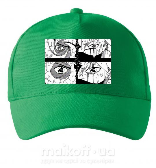 Кепка Глаза аниме Зеленый фото