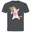 Мужская футболка Dabbing unicorn with star Графит Мужская футболка Dabbing unicorn with star Графит фото