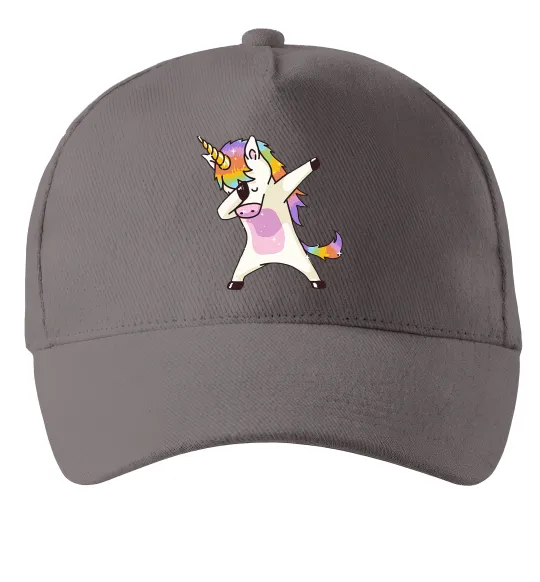 Кепка Dabbing unicorn with star Сірий фото