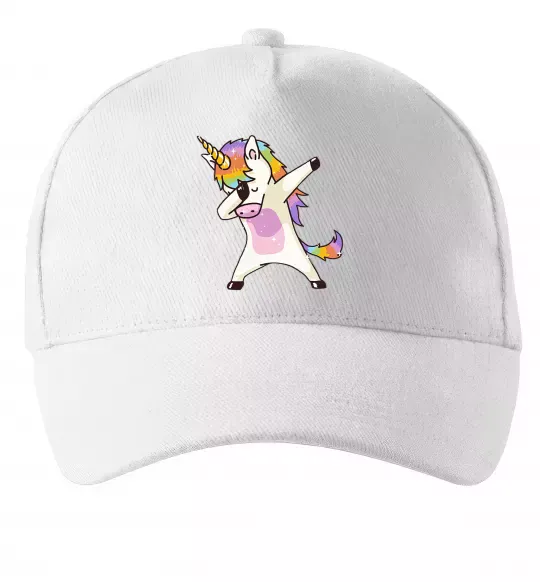 Кепка Dabbing unicorn with star Белый фото