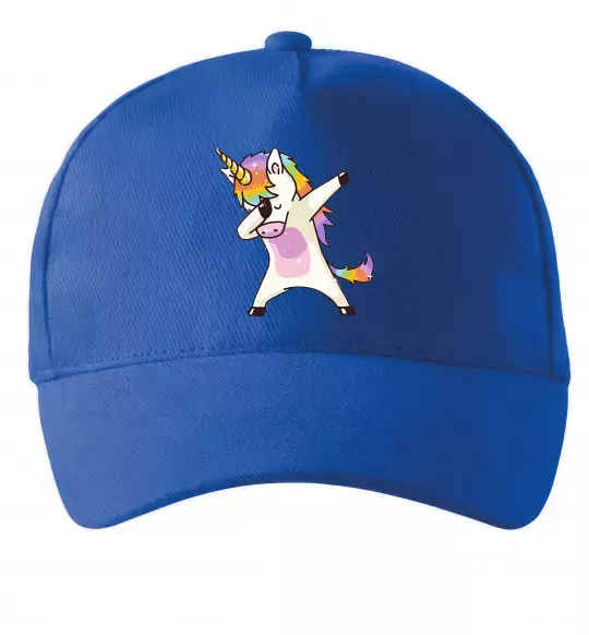 Кепка Dabbing unicorn with star Ярко-синий фото