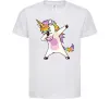 Дитяча футболка Dabbing unicorn with star Білий Дитяча футболка Dabbing unicorn with star Білий фото