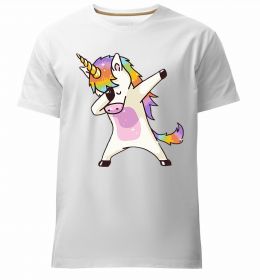 Чоловіча преміум футболка Dabbing unicorn with star