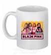 Чашка керамічна Black Pink Білий фото
