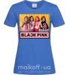 Жіноча футболка Black Pink Яскраво-синій фото