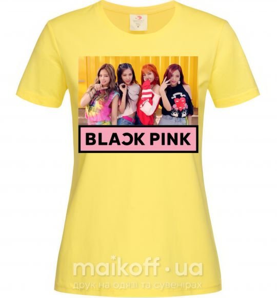 Жіноча футболка Black Pink Лимонний фото