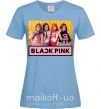Жіноча футболка Black Pink Блакитний фото