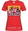 Женская футболка Black Pink Красный фото