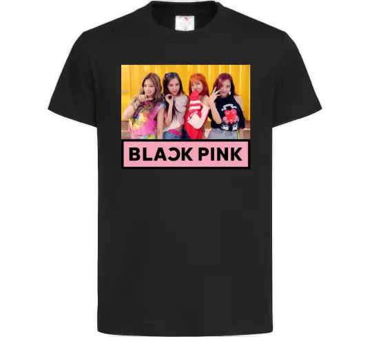 Детская футболка Black Pink Черный фото