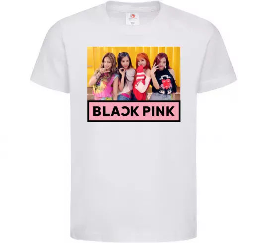 Детская футболка Black Pink Белый фото