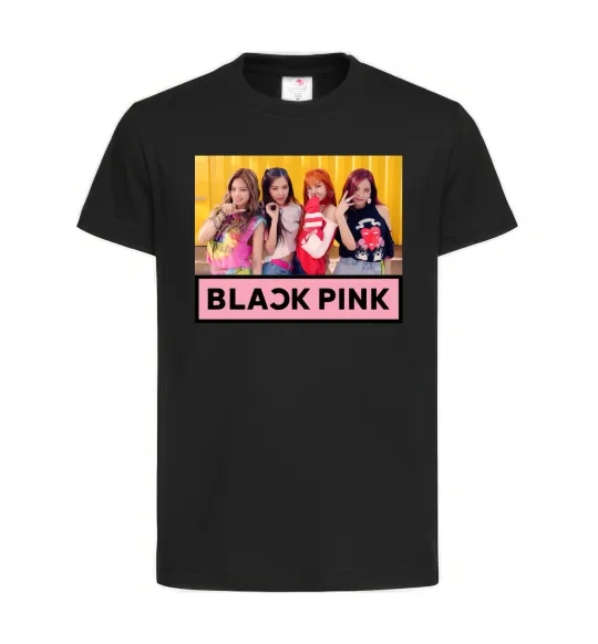 Дитяча футболка Black Pink Чорний фото