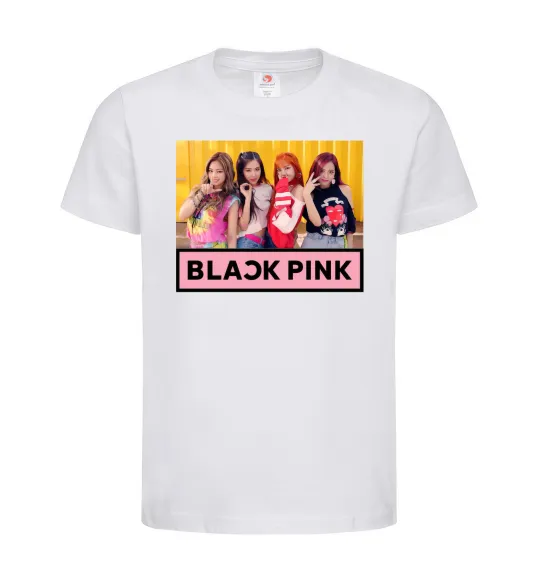 Дитяча футболка Black Pink Білий фото