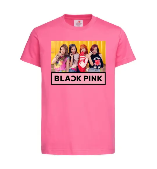 Дитяча футболка Black Pink Яскраво-рожевий фото