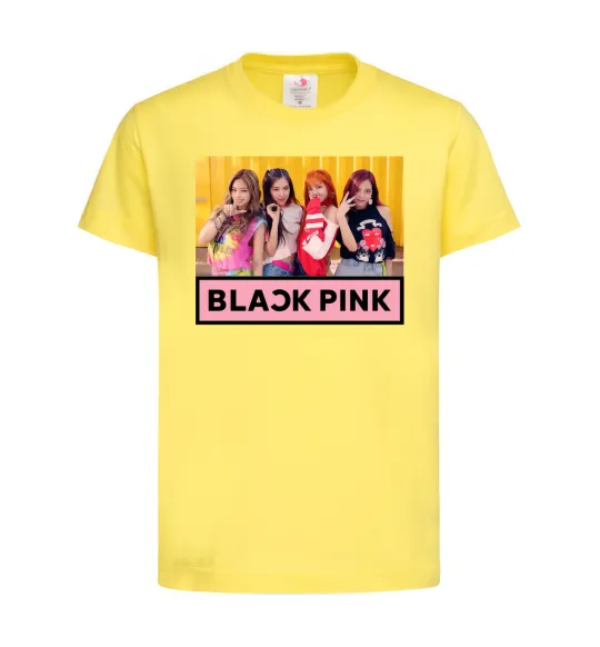 Дитяча футболка Black Pink Лимонний фото