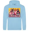 Чоловіча толстовка (худі) Black Pink Блакитний фото