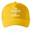 Кепка The Queen of office Сонячно жовтий фото
