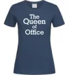 Женская футболка The Queen of office Темно-синий Женская футболка The Queen of office Темно-синий фото