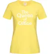 Женская футболка The Queen of office Лимонный Женская футболка The Queen of office Лимонный фото