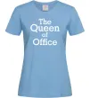 Женская футболка The Queen of office Голубой Женская футболка The Queen of office Голубой фото