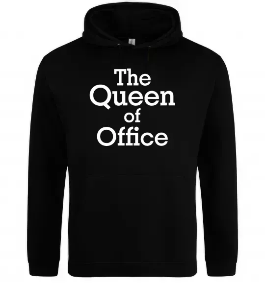 Жіноча толстовка (худі) The Queen of office Чорний фото