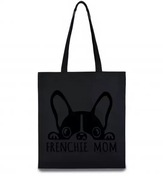 Еко-сумка Frenchie mom Чорний фото