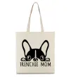 Еко-сумка Frenchie mom Бежевий Еко-сумка Frenchie mom Бежевий фото
