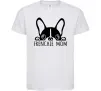 Детская футболка Frenchie mom Белый фото