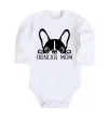 Детский боди Frenchie mom Белый фото