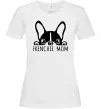 Жіноча футболка Frenchie mom Білий фото