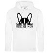 Женская толстовка (худи) Frenchie mom Белый фото