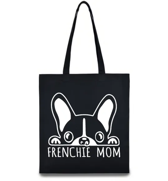 Эко-сумка Frenchie mom Черный фото