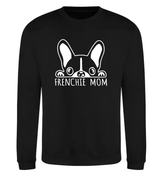 Свитшот Frenchie mom Черный фото