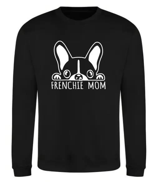 Свитшот Frenchie mom Черный фото