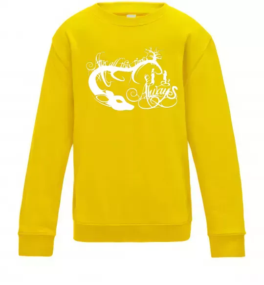 Детский Свитшот Always Солнечно желтый фото