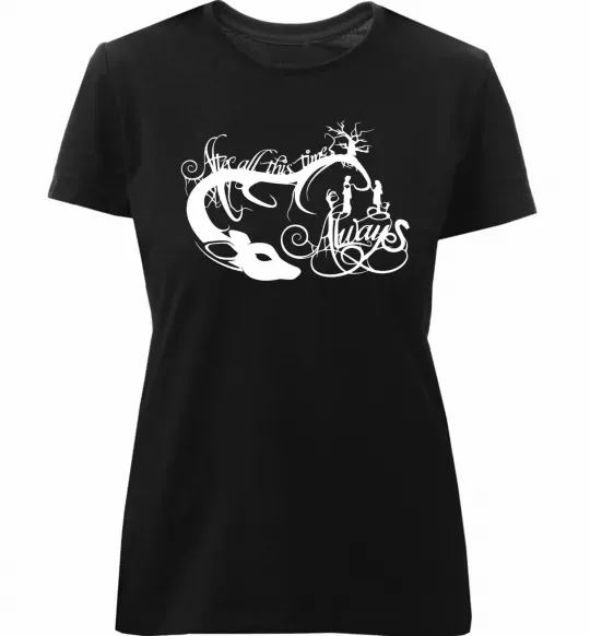 Женская премиум футболка Always Черный фото