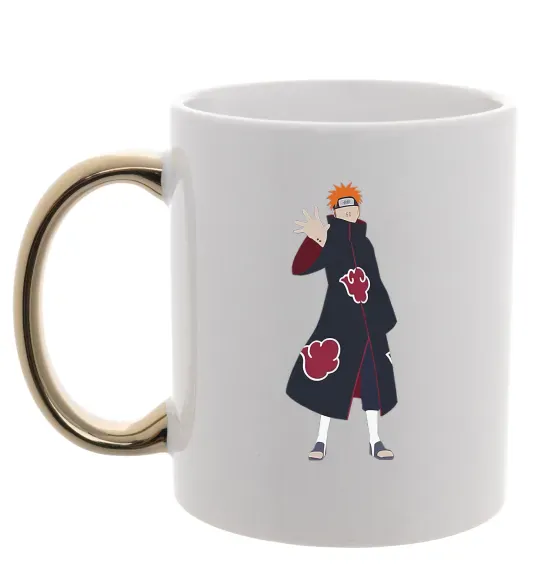 Чашка з кольоровою ручкою Akatsuki man Золото фото