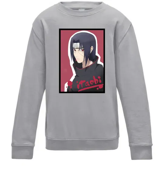 Детский Свитшот Itachi Серый меланж фото
