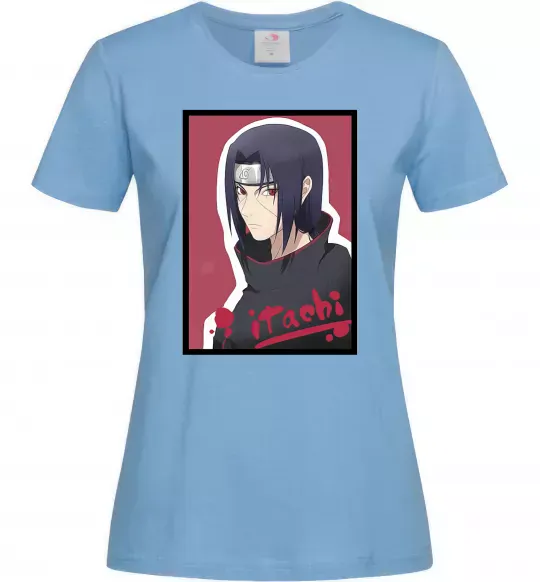 Жіноча футболка Itachi Блакитний фото