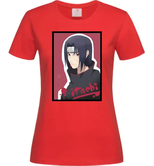 Жіноча футболка Itachi Червоний фото